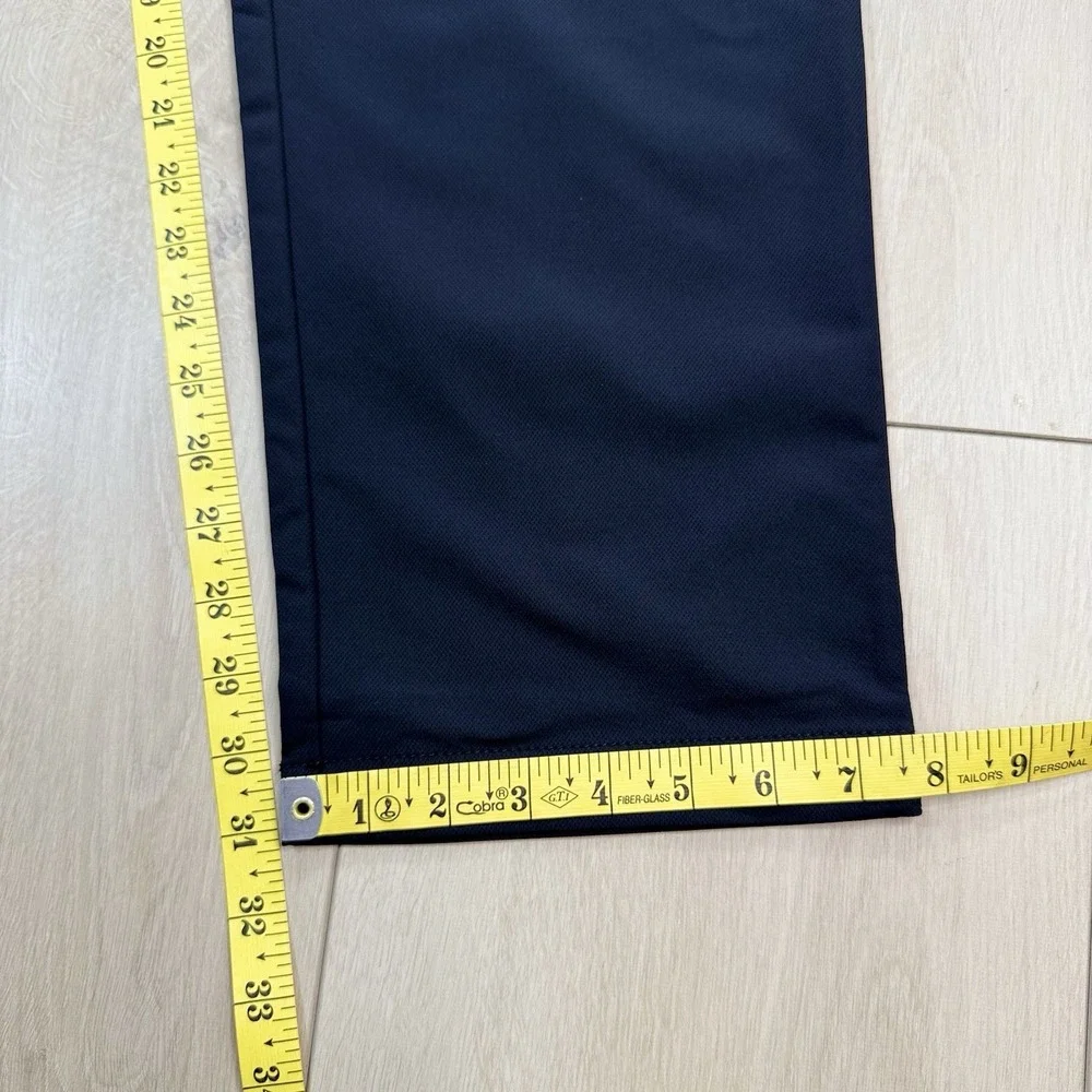 Banana Republic Men's Flat Front Pants Black 40x32 Polyester Stretch Classic Fit
